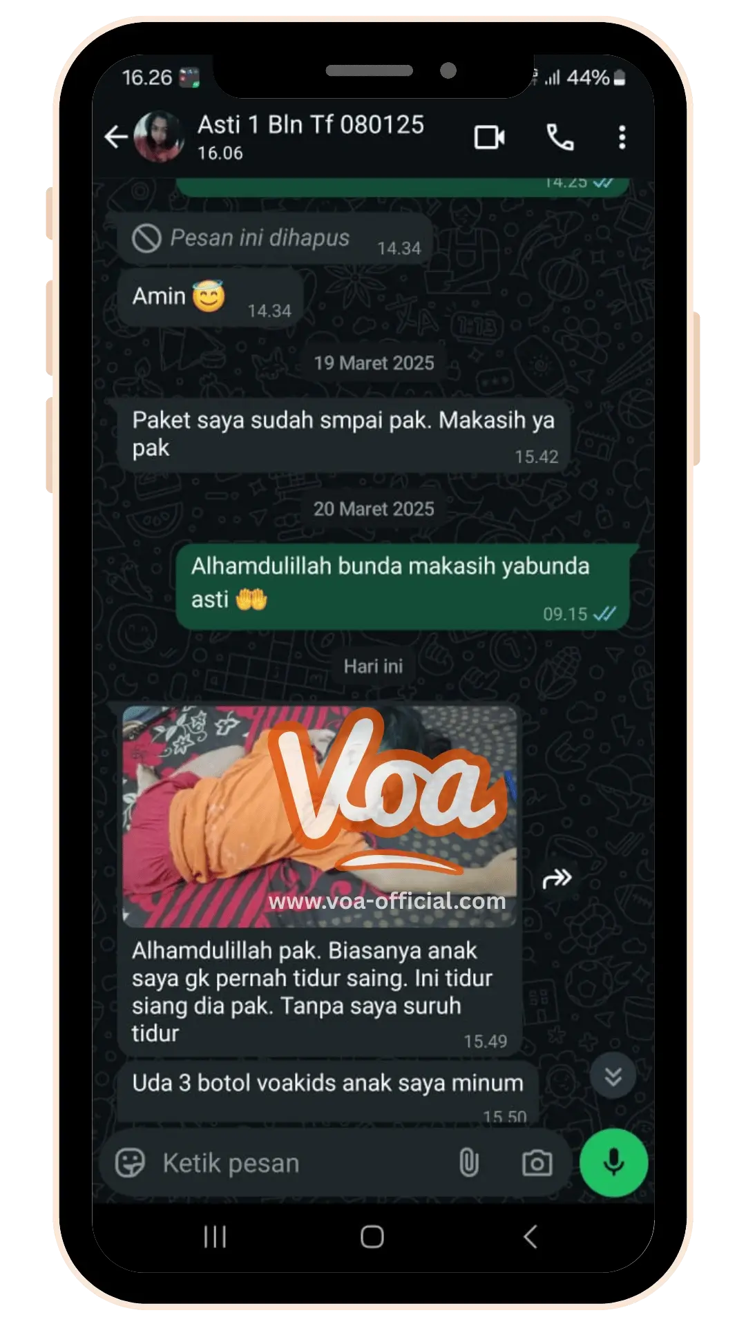 Testimonials VOA Vitamin Otak Anak Speech Delay Autis Terlambat Bicara