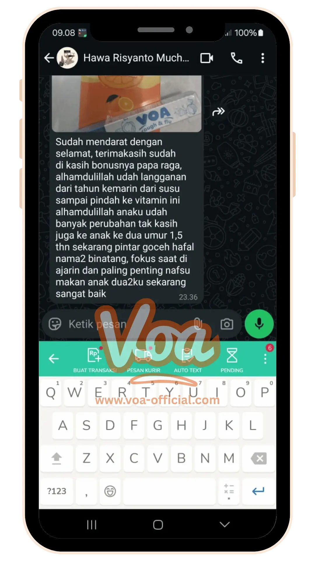 Testimonials VOA Vitamin Otak Anak Speech Delay Autis Terlambat Bicara