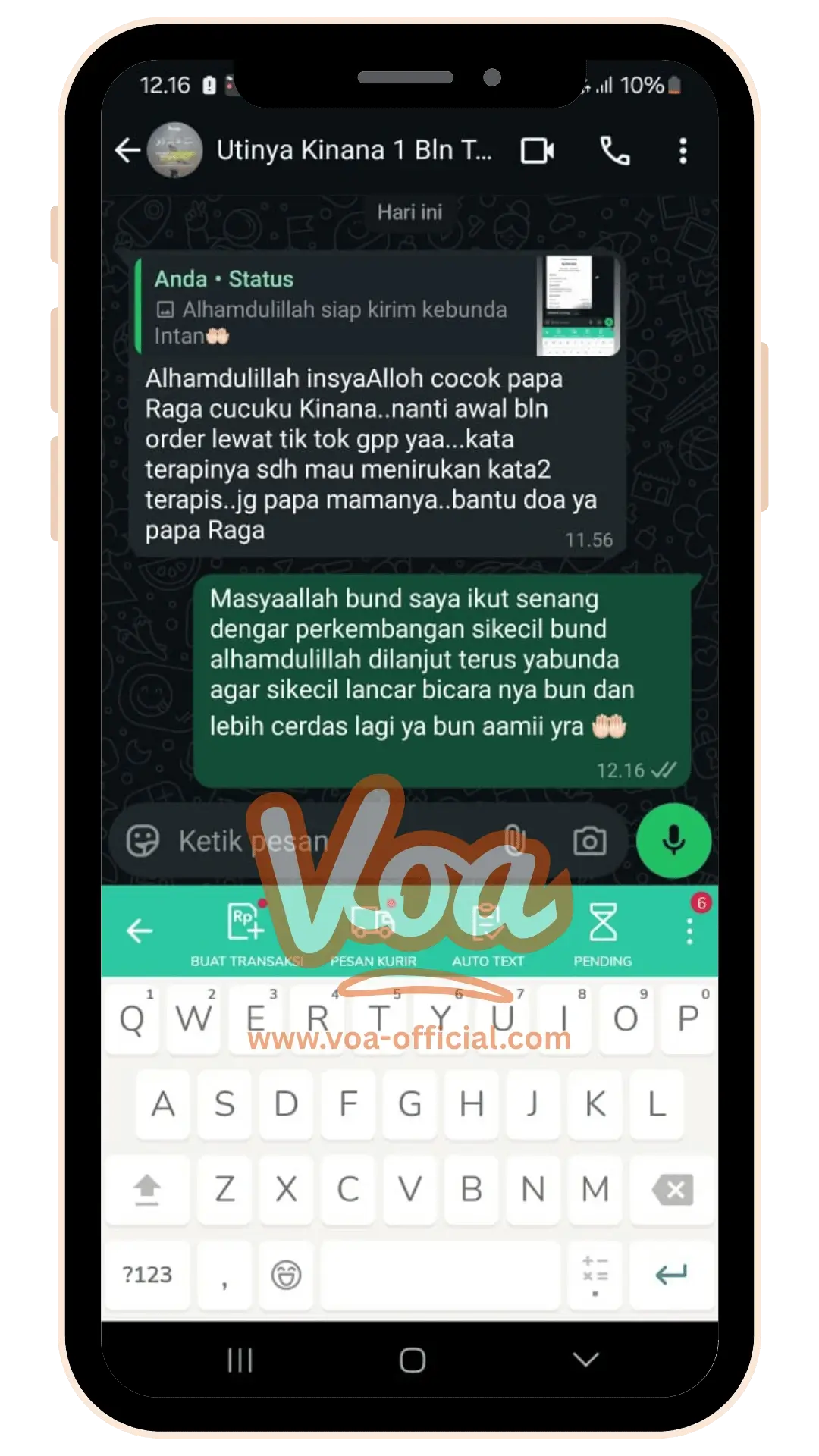Testimonials VOA Vitamin Otak Anak Speech Delay Autis Terlambat Bicara